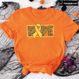 Hope Leopard Childhood Cancer Awareness T-Shirt