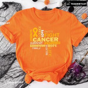 Fight Cancer Support Survivor Family Childhood Cancer Awareness T-Shirt