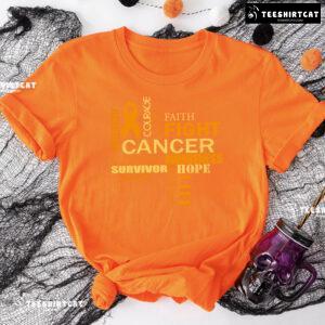 Strength Courage Love Faith Fight Childhood Cancer Awareness T-Shirt