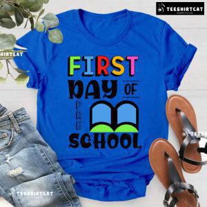 First Day Of Preschool Book Back To School T-Shirt