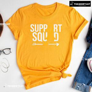 Support Squad Yellow Ribbon Childhood Cancer Awareness T-Shirt