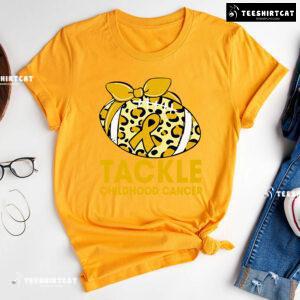 Tackle Childhood Cancer Leopard T-Shirt
