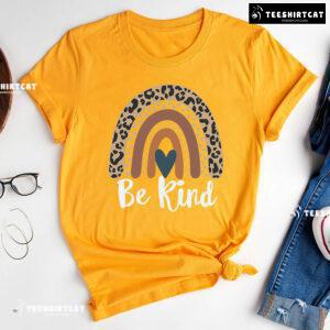 Be Kind Every Child Matters Rainbow Leopard T-Shirt