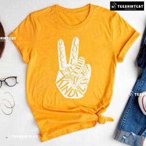 Peace Love Faith Joy Hope Unity Kindness Every Child Matters T-Shirt