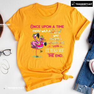 Once Upon A Time There Was A Girl Who Kicked Cancer's Ass It Was Me The End Breast Cancer Awareness T-Shirt