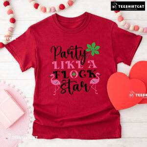 Party Like A Flock Star Flamingo T-Shirt