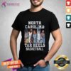 North Carolina Tar Heels Basketball Staring 5 T-shirt