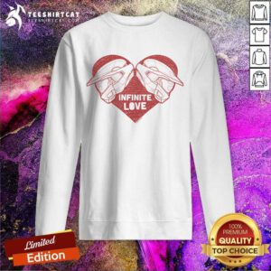 Infinite Love Halo Helmet Heart Fleece sweatshirt