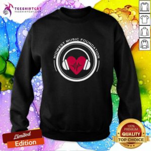 Midwest Music Foundation Heart Headphone sweatshirt