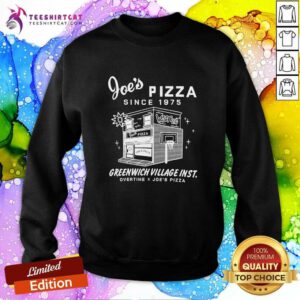 Joe's Pizza SInce 1975 Greenwich Village Inst Overtime x Joe's Pizza sweatshirt
