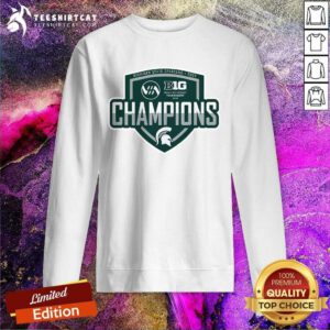 Michigan State Spartans 2024 Big 10 Hockey Champions sweatshirt