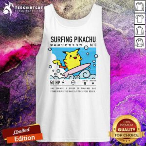 Polera Pikachu Surfing tank-top