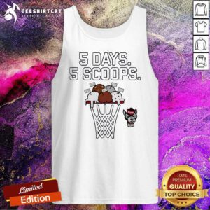 NC State Wolfpack Basketball 5 Days 5 Scoops tank-top