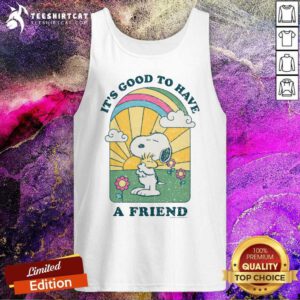 Peanuts Groovy Snoopy It's Good To Have A Friend tank-top