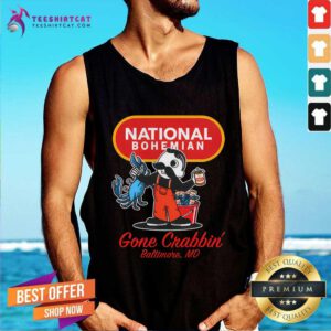 National Bohemian Beer Gone Crabbin' Baltimore tank-top