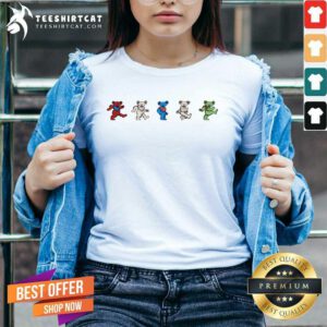 Marching Bears Grateful Dead v-neck