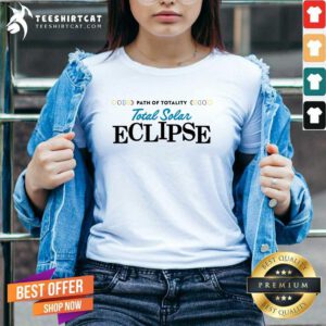Indiana Hoosiers Memorial Stadium Total Solar Eclipse v-neck