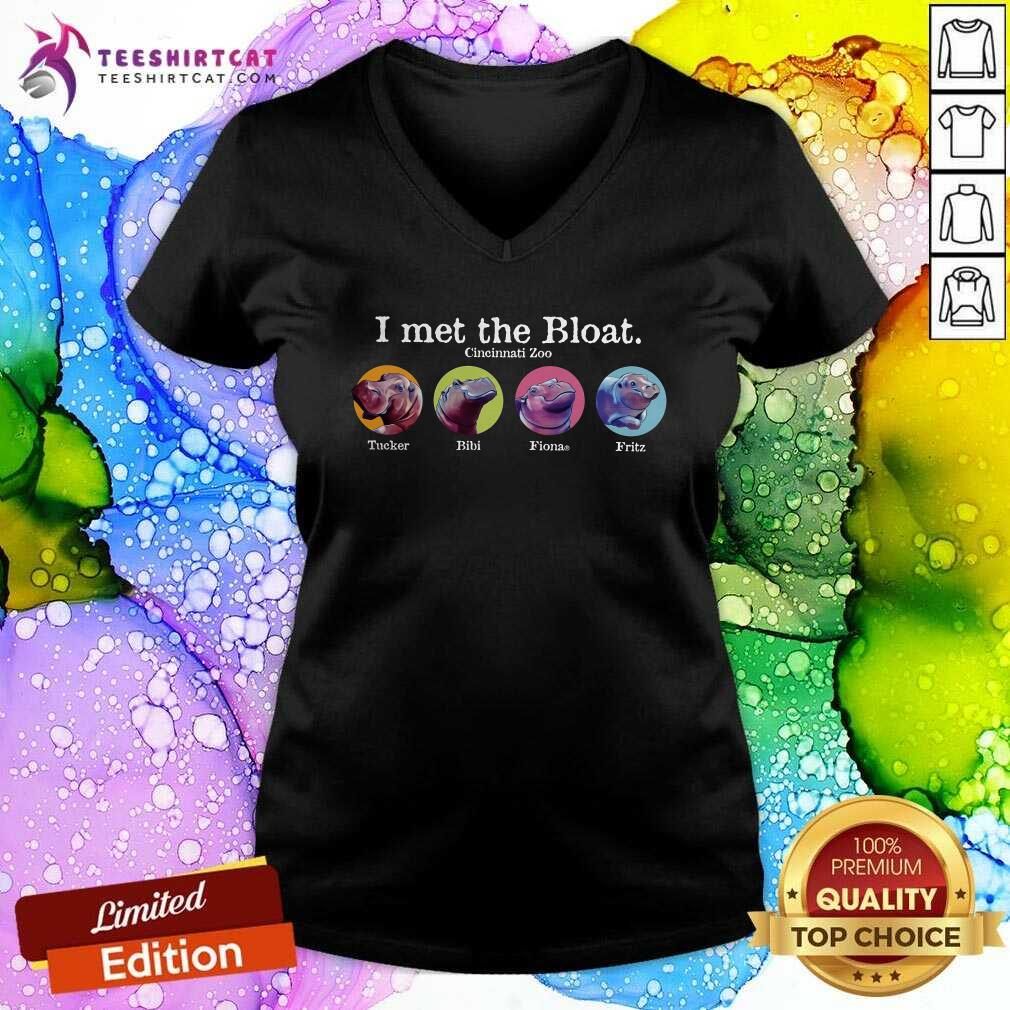 I Met the Bloat Cincinnati Zoo Tucker Bibi Fiona Fritz v-neck