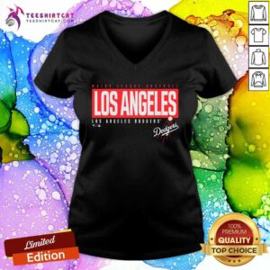 Los Angeles Dodgers Blocked Out v-neck