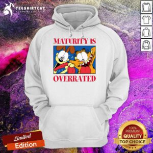 Maturity Is Overrated Odie and Garfield Hoodie