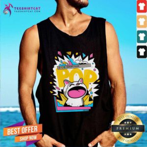 Popcat Meme Drawing Tank-top