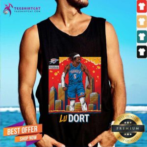Luguentz Dort OKC Thunder Skyline Player Tank-top