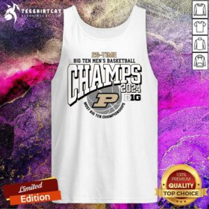 Purdue Boilermakers Men's Basketball 2024 BIG 10 Regular Season Champions Tank-top