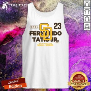 San Diego Padres Fernando Tatis Jr. Brown 2024 MLB World Tour Seoul Series Tank-top