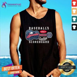 Nashville Sounds Navy Guitar Scoreboard Tank-top