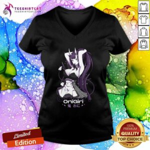 OniGiri Streetwear Black V-neck