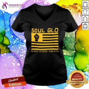 Soul Glo Hands Across America v-neck