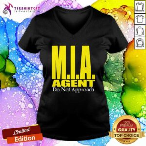 MIA Agent Do Not Approach v-neck