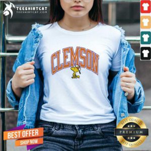 Peanuts x Clemson Woodstock V-neck
