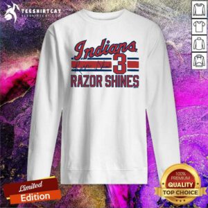 Great Indianapolis Indians Adult Royal Razor Shines Signature Sweatshirt