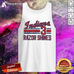 Great Indianapolis Indians Adult Royal Razor Shines Signature Tank-top