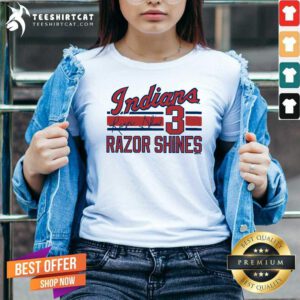 Great Indianapolis Indians Adult Royal Razor Shines Signature V-neck