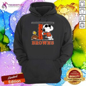 Snoopy Joe Cool And Woodstock The Cleveland Browns Hoodie