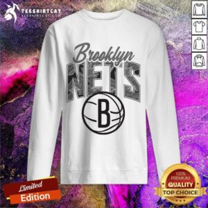Awesome Brooklyn Nets Black Tri-Ball Sweatshirt