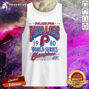 Awesome Philadelphia Phillies 1980 World Series Champions Tank-top