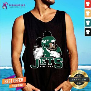 Good New York Jets Mickey At Quarterback Disney Football Tank-top
