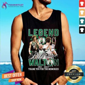 Great Legend Bill Walton 1952-2024 Thank You For The Memories Tank-top