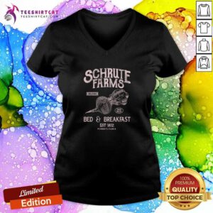 Great Schrute Farms Organic Bed & Breakfast Est 1812 V-neck