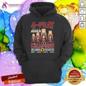 Hot Oklahoma Sooners National Champions 4-Peat Boomer Hoodie