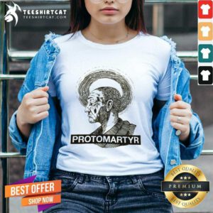 Hot Protomartyr Halo V-neck