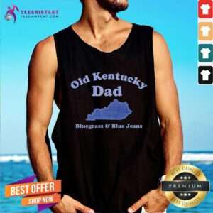 Nice Old Kentucky Dad Bluegrass & Blue Jeans Tank-top