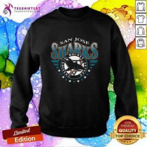 Nice San Jose Sharks Black Echo NHL Sweatshirt