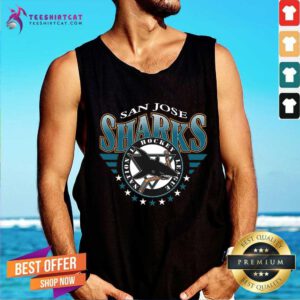 Nice San Jose Sharks Black Echo NHL Tank-top