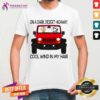 Nice Snoopy Peanut Jeep Cool Wind In My Hair T-Shirt
