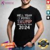 Nice Trump 2024 I Voted Trump USA Flag T-Shirt