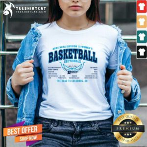 Official 2024 NCAA Division III Women’s Basketball Sectionals V-neck